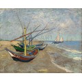 Рибарски лодки на брега на Сент-Мари де ла Мер (1888) РЕПРОДУКЦИИ НА КАРТИНИ